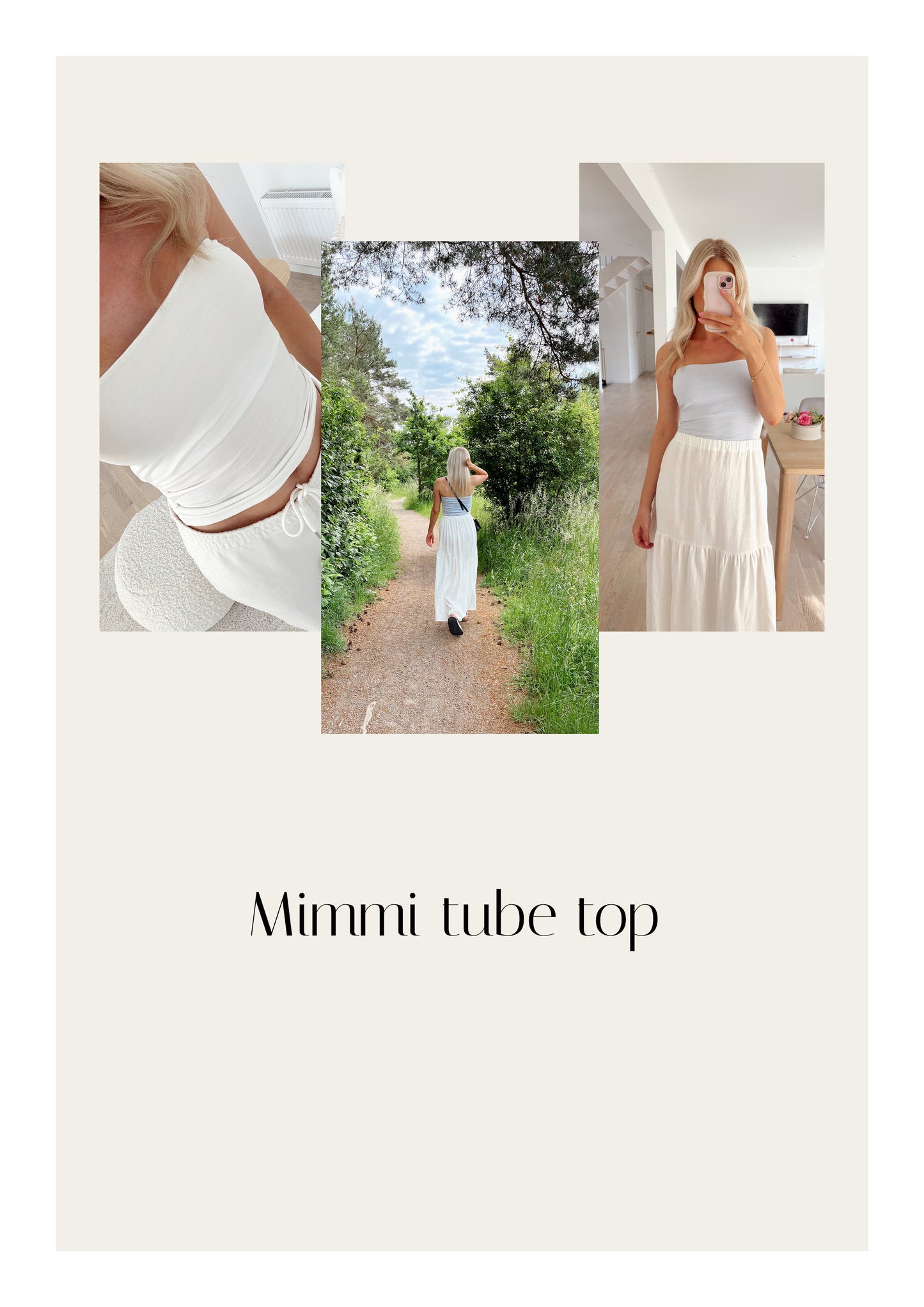 Mimmi tube top - digital sewing pattern